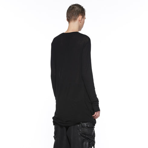 JULIUS 917CUM4 Black / Drop Neck Drape Top