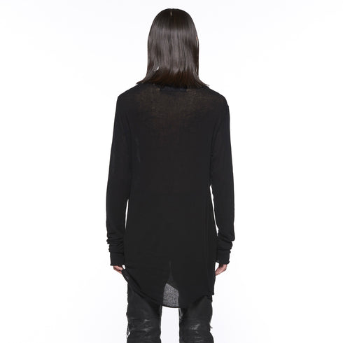 JULIUS 917CUM5 Black / Cowl Neck Drape Top
