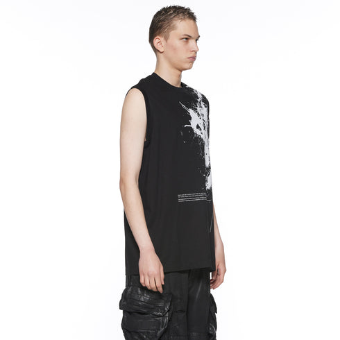 JULIUS 917CPM2 Black / Garden Sleeve Less Top