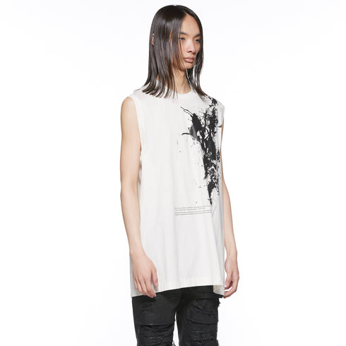 JULIUS 917CPM2 Off White / Garden Sleeve Less Top