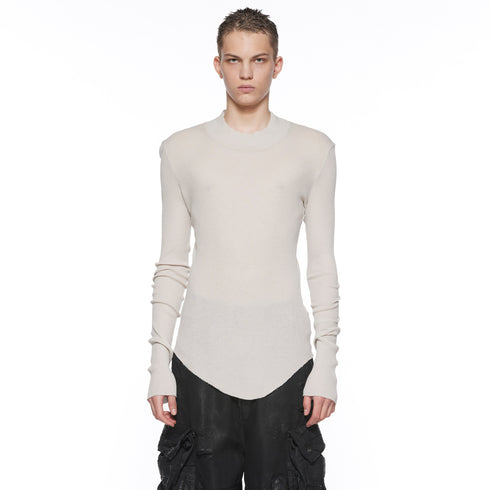 JULIUS 917CUM6 Plaster / High Neck Skinny Top