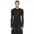 JULIUS 917CUM6 Black / High Neck Skinny Top
