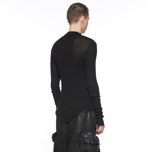 JULIUS 917CUM6 Black / High Neck Skinny Top