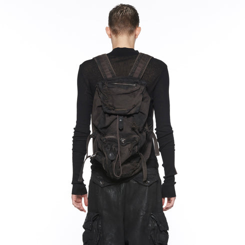 JULIUS 917BGU1-BW Dark Brown / Military Backpack