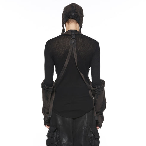 JULIUS 917VEM1-BW Dark Brown / Holster Vest