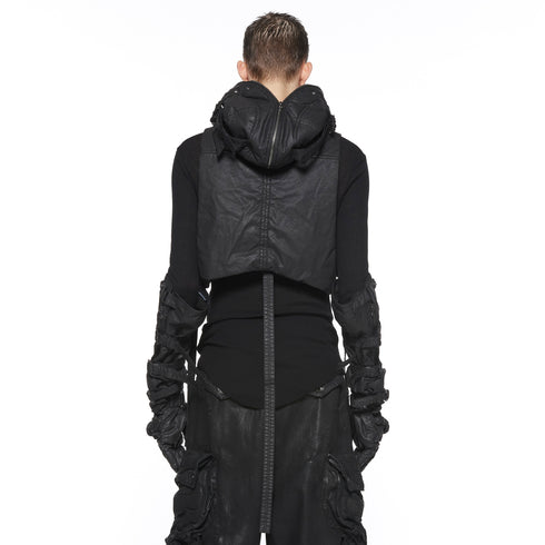 JULIUS 917STU2 Black / Hooded Gauna Vest