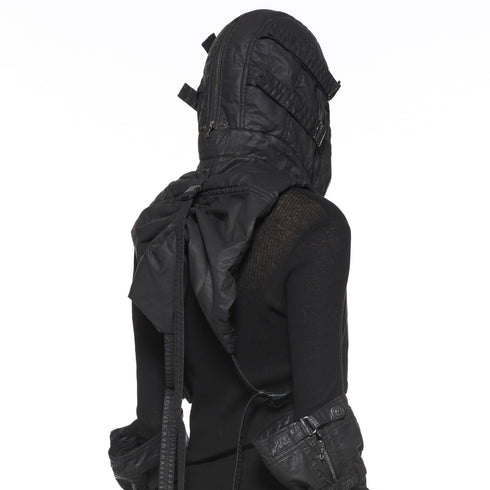 JULIUS 917STU2 Black / Hooded Gauna Vest