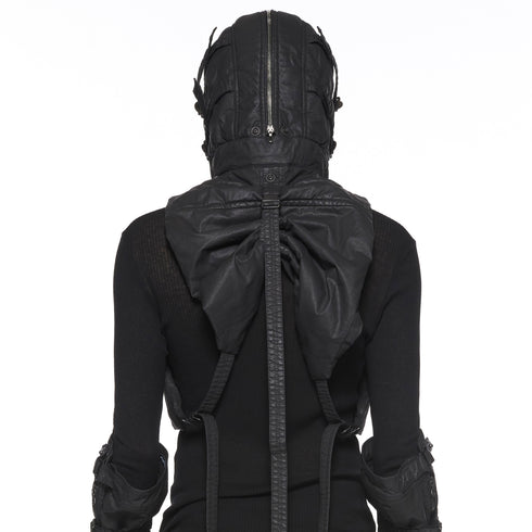 JULIUS 917STU2 Black / Hooded Gauna Vest