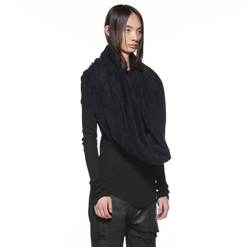 JULIUS 917STU6 Black / Layerd Hoop Stole