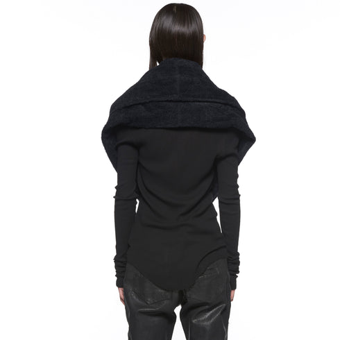 JULIUS 917STU6 Black / Layerd Hoop Stole