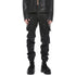 JULIUS 927PAM7-C Black / Coated Gasmask Skinny Pants