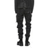 JULIUS 927PAM7-C Black / Coated Gasmask Skinny Pants