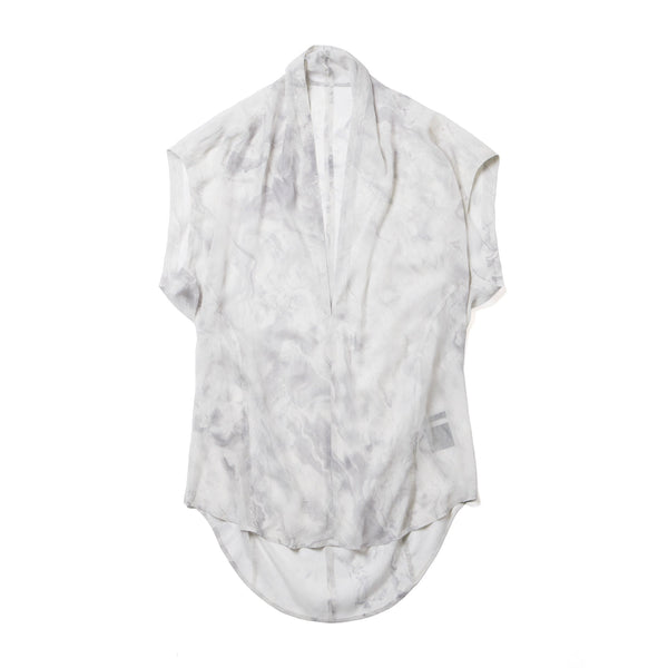 JULIUS 937SHM10 Off White / Slit Neck Shirt