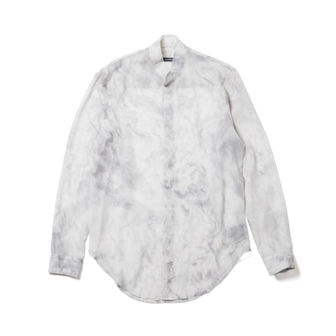 JULIUS 937SHM11 Off White / Stand Collar Shirt