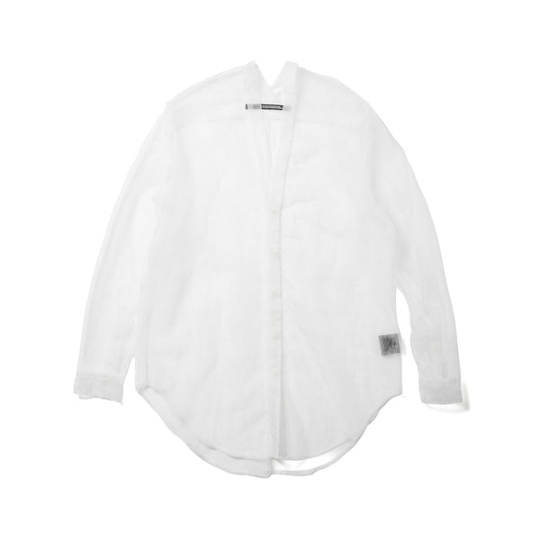 JULIUS 937SHM8 Off White / Slit Neck Shirt