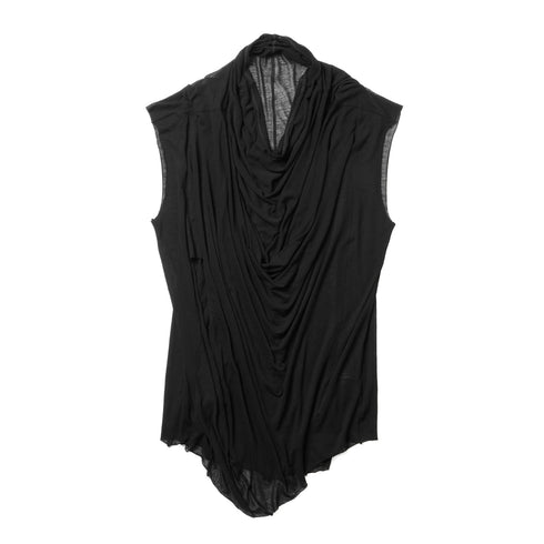 JULIUS 937CUM10 Black / Cowl Neck Drape Top