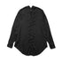 JULIUS 937SHM3 Black / Slit Neck Shirt