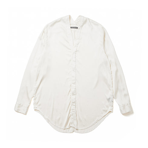 JULIUS 937SHM3 Off White / Slit Neck Shirt