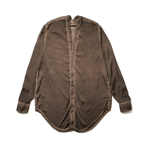 JULIUS 937SHM3 Clay / Slit Neck Shirt