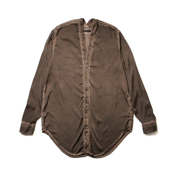 JULIUS 937SHM3 Clay / Slit Neck Shirt