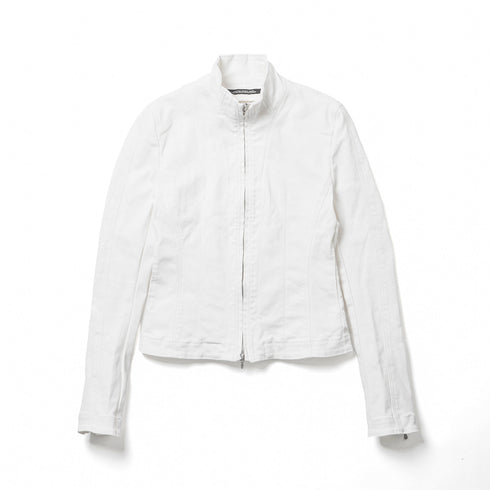JULIUS 937BLM2 Off White / Seamed Skinny Jacket