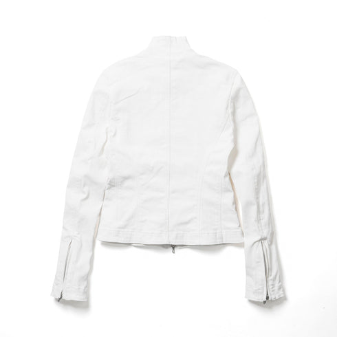 JULIUS 937BLM2 Off White / Seamed Skinny Jacket