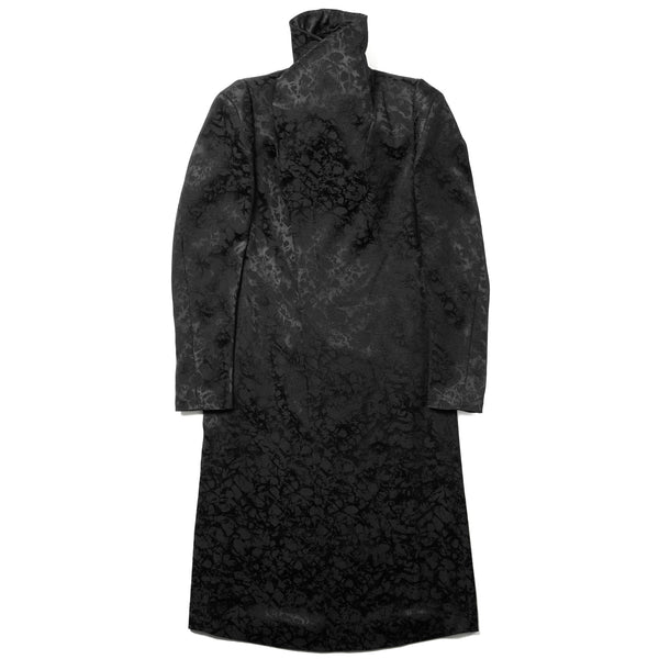 JULIUS 937COM1 Black / Covered Neck Coat
