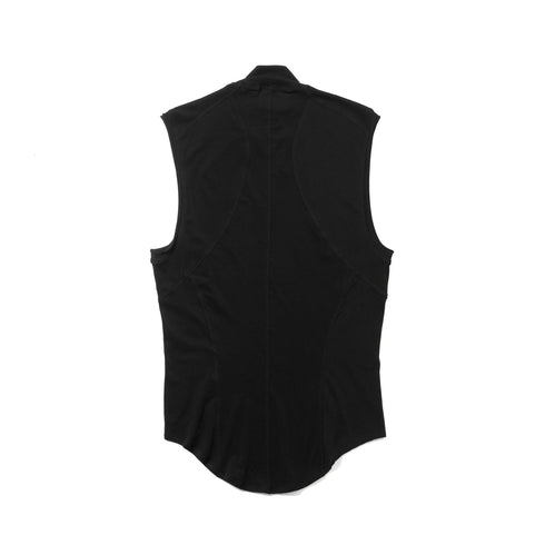 JULIUS 937CUM21 Black / Seamed High Neck Top