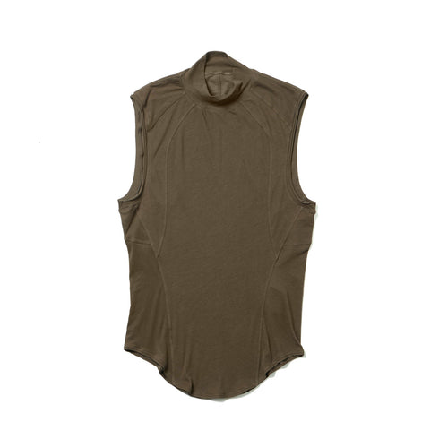JULIUS 937CUM21 Brown / Seamed High Neck Top
