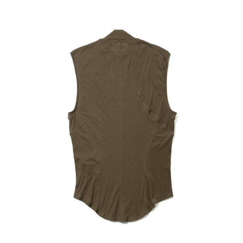 JULIUS 937CUM21 Brown / Seamed High Neck Top