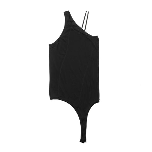 JULIUS 937CUM23 Black / One Shoulder Tank Top