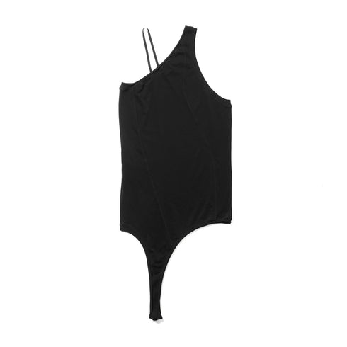 JULIUS 937CUM23 Black / One Shoulder Tank Top