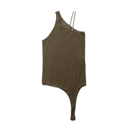 JULIUS 937CUM23 Brown / One Shoulder Tank Top