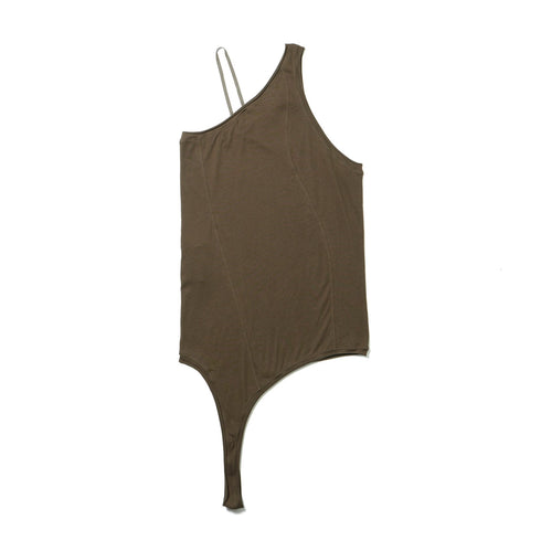 JULIUS 937CUM23 Brown / One Shoulder Tank Top