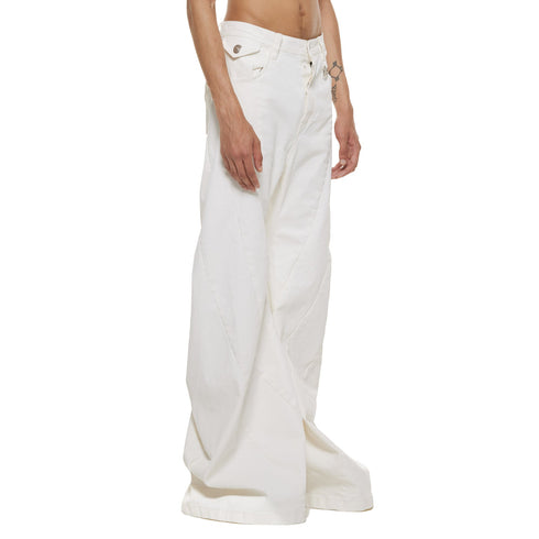 JULIUS 937PAM6 Off White / Bending Tuba Pants