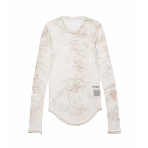 JULIUS 937CUM28-P Off White / Sheer Ls Top