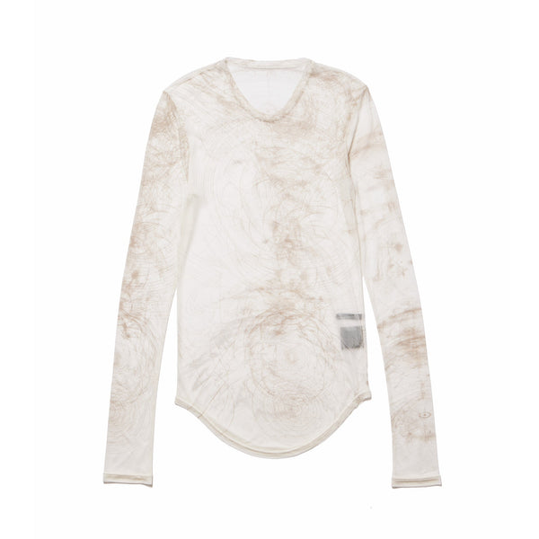 JULIUS 937CUM28-P Off White / Sheer Ls Top