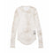 JULIUS 937CUM28-P Off White / Sheer Ls Top