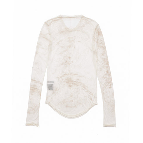 JULIUS 937CUM28-P Off White / Sheer Ls Top