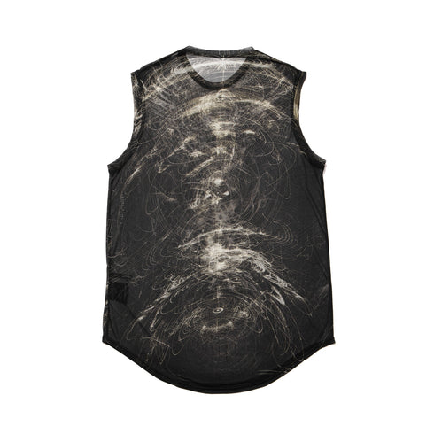 JULIUS 937CUM30-P Black / Sheer Sleeve Less Top