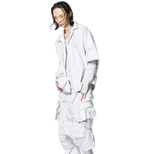 JULIUS 947PAM5 Off White / Tactical Kite Pants