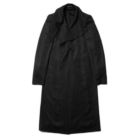 JULIUS 957COM1 Black / Coverd Neck Coat