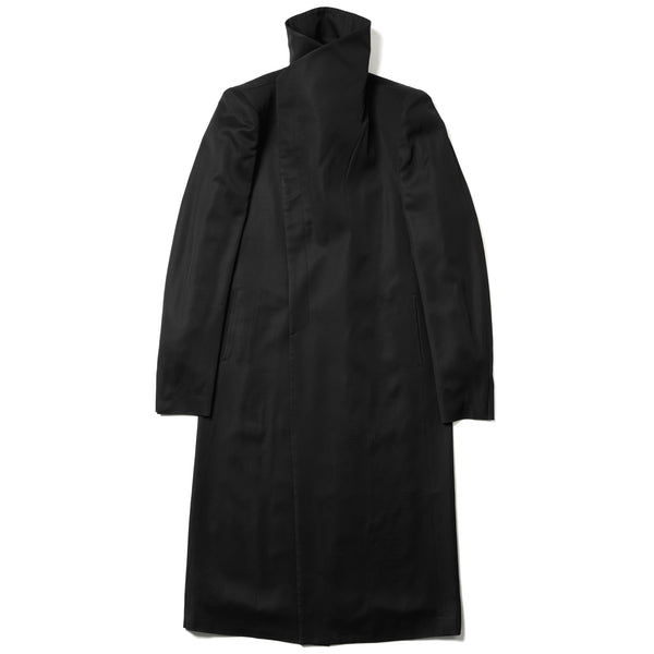 JULIUS 957COM1 Black / Coverd Neck Coat