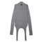 JULIUS 957CUM8 Cement / Droid High Neck Top