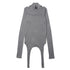 JULIUS 957CUM8 Cement / Droid High Neck Top