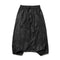 JULIUS 957PAM6 Black / Cropped Drop Crotch Pants