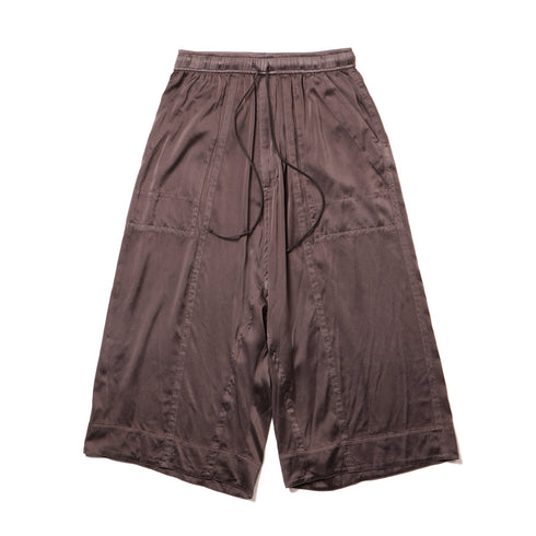 JULIUS 957PAM19 Ash Purple / Cropped Baggy Pants