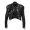 JULIUS 957JAM3 Black / Droid Short Jacket