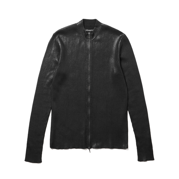 JULIUS 957KNM1-C Black / Skinny Zip Top