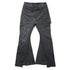 JULIUS 957PAM10-GR Steel / Indirect Flare Pants